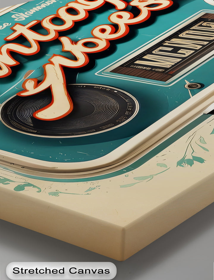 Vintage Vibes – Retro Camera Canvas Print