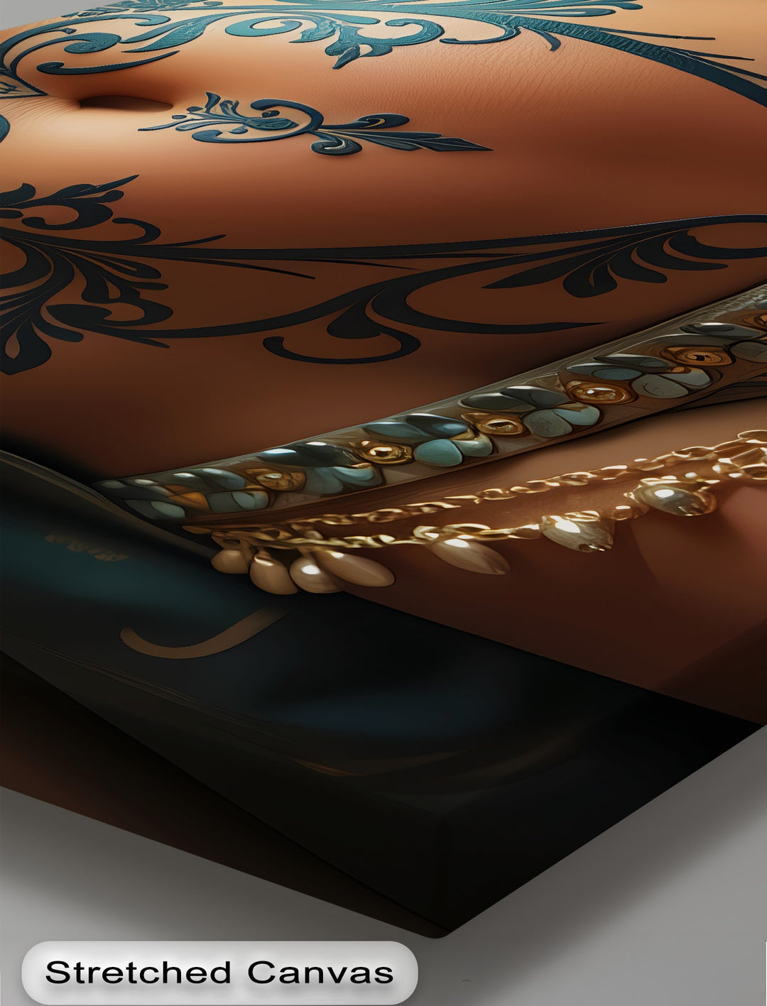 Ornate Desire – Erotic Tattoo Canvas Wall Art | Naked Art
