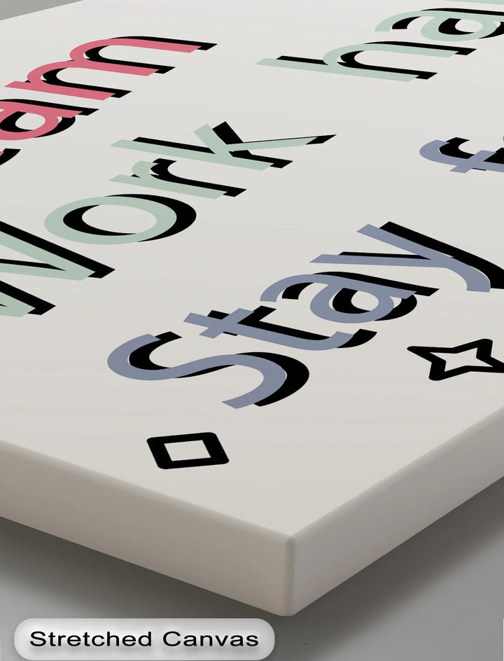 Dream Big Typography – Motivational Canvas Wall Art