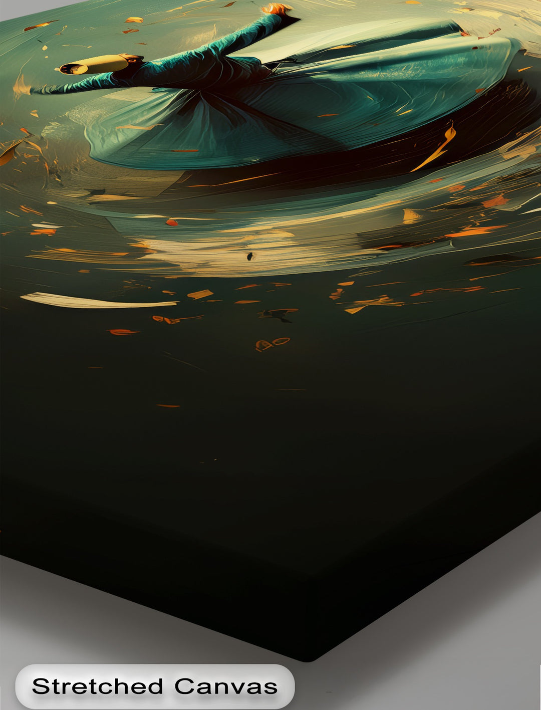 Whirl of the Soul – Sufi Dervish Spiritual Canvas Print