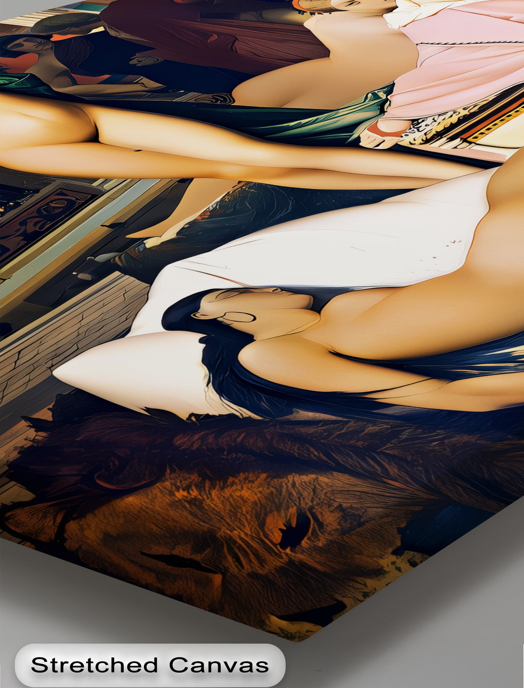 Palace Reverie – Framed Canvas Wall Art | Large Sensual Canvas Print