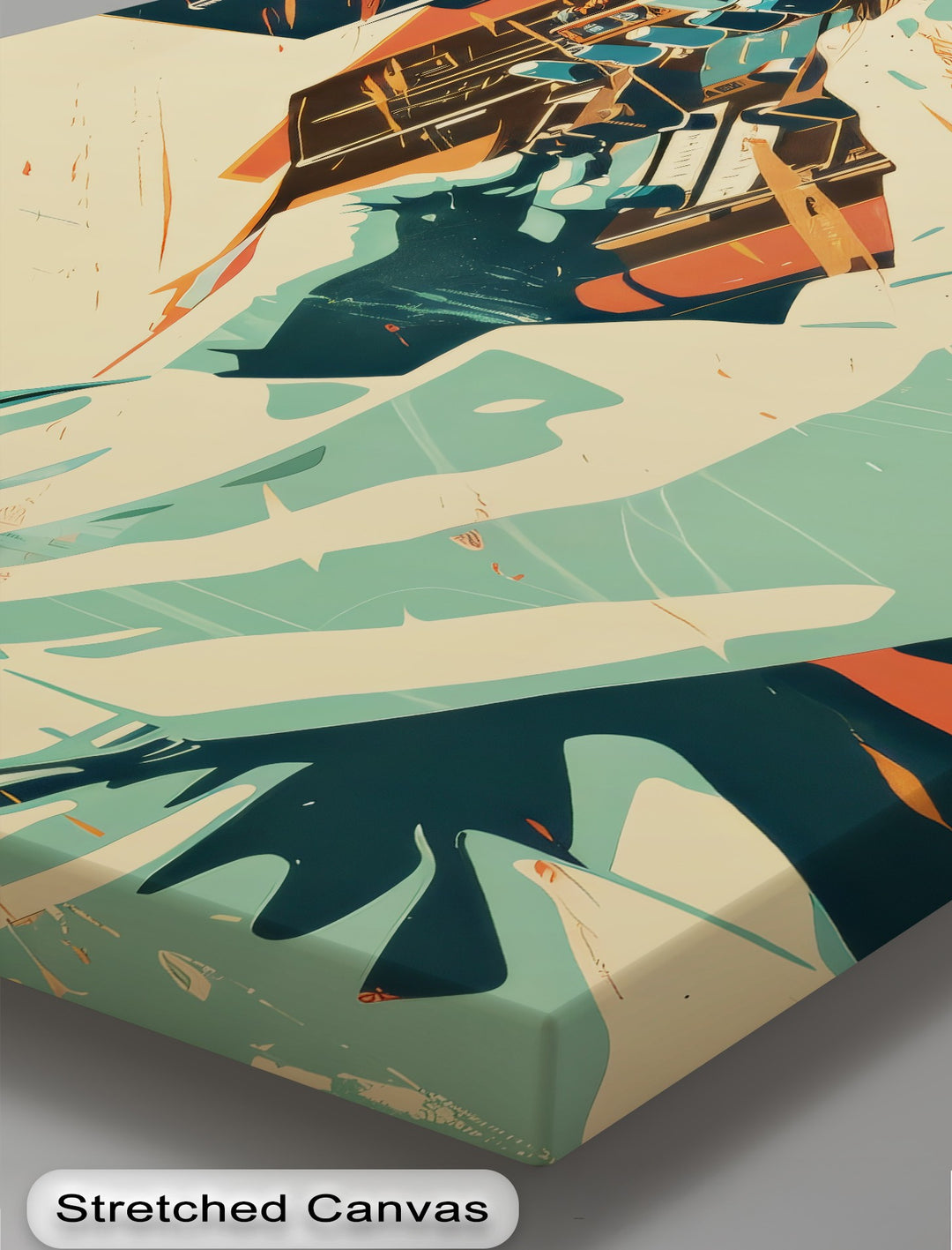 Mix Master Flow – Retro DJ Studio Canvas Print