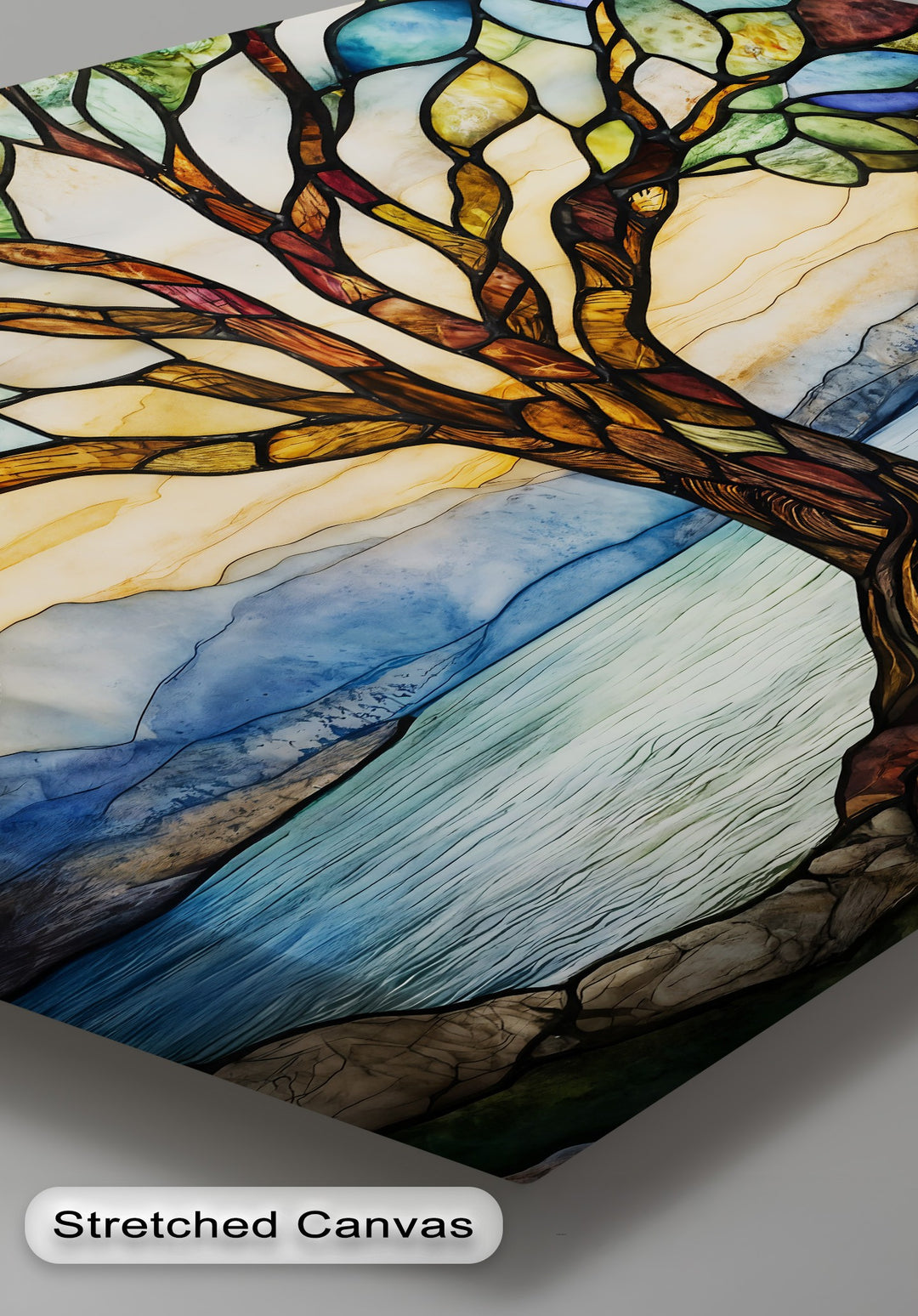 Küstenweg bei Sonnenuntergang – Mittelmeerküste Leinwandbilder | Leinwandkunst