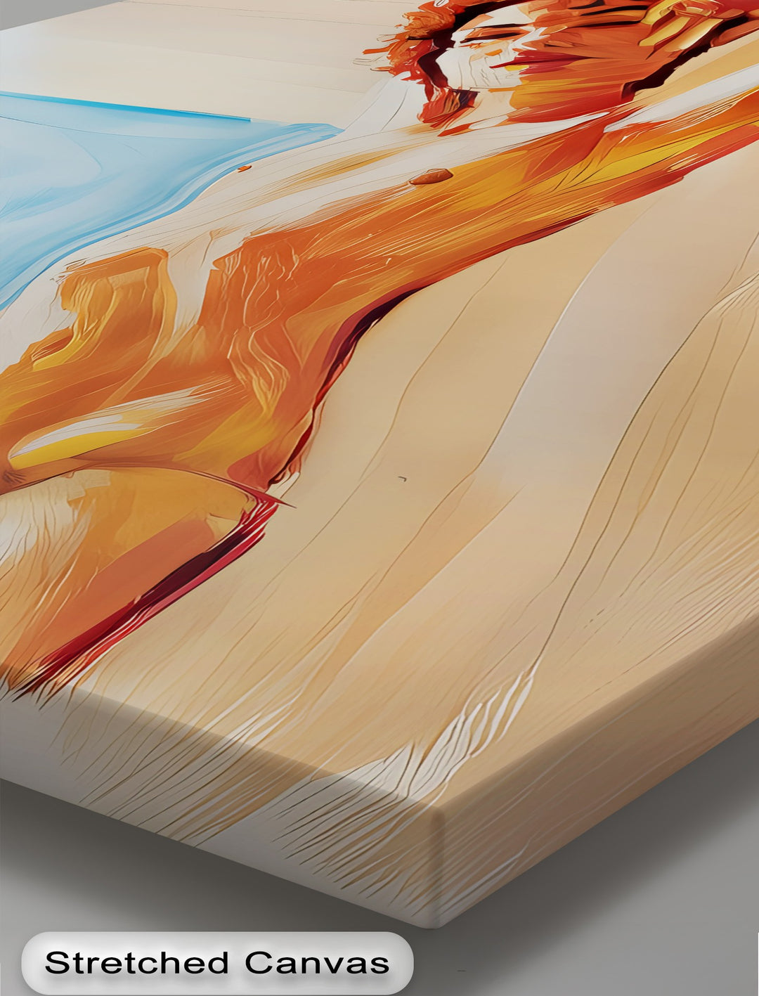 Painted Reverie – Abstract Nude Wall Art | Large Framed Canvas
