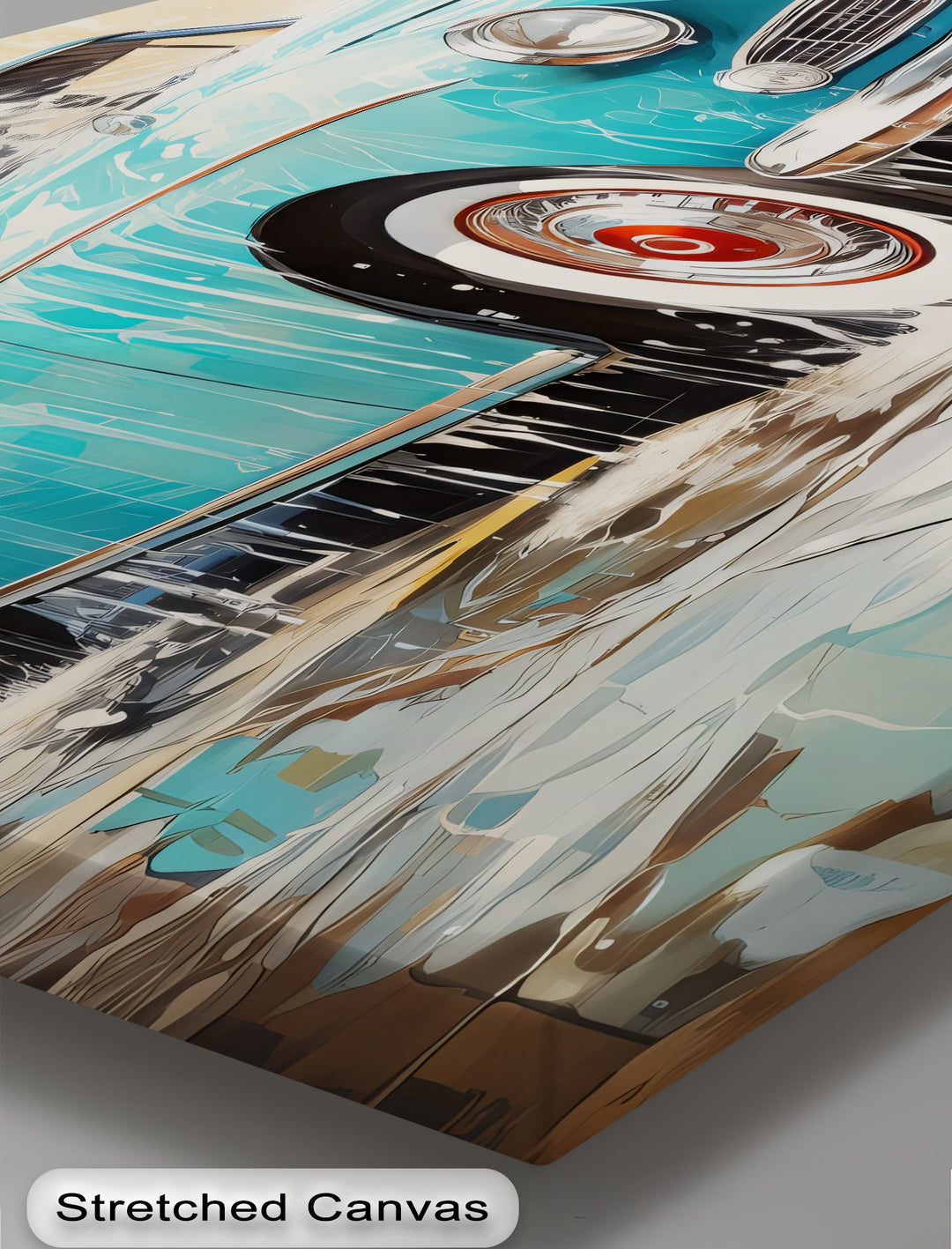 Aqua Shine – Car Canvas Print