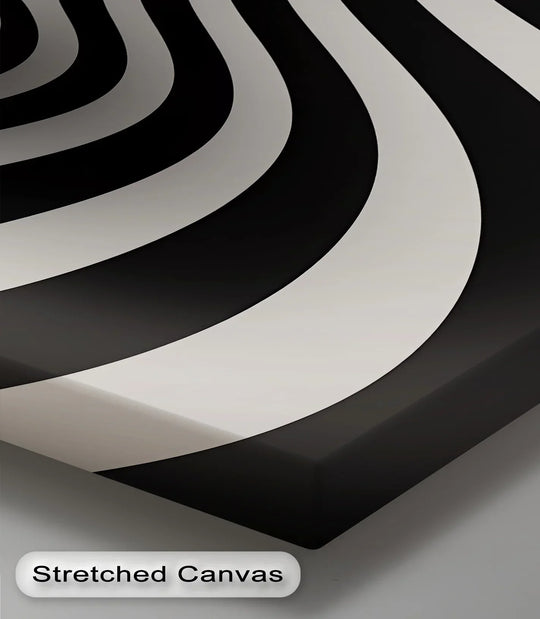 Velvet Currents – Black & White Canvas Print - MyPhotoStation