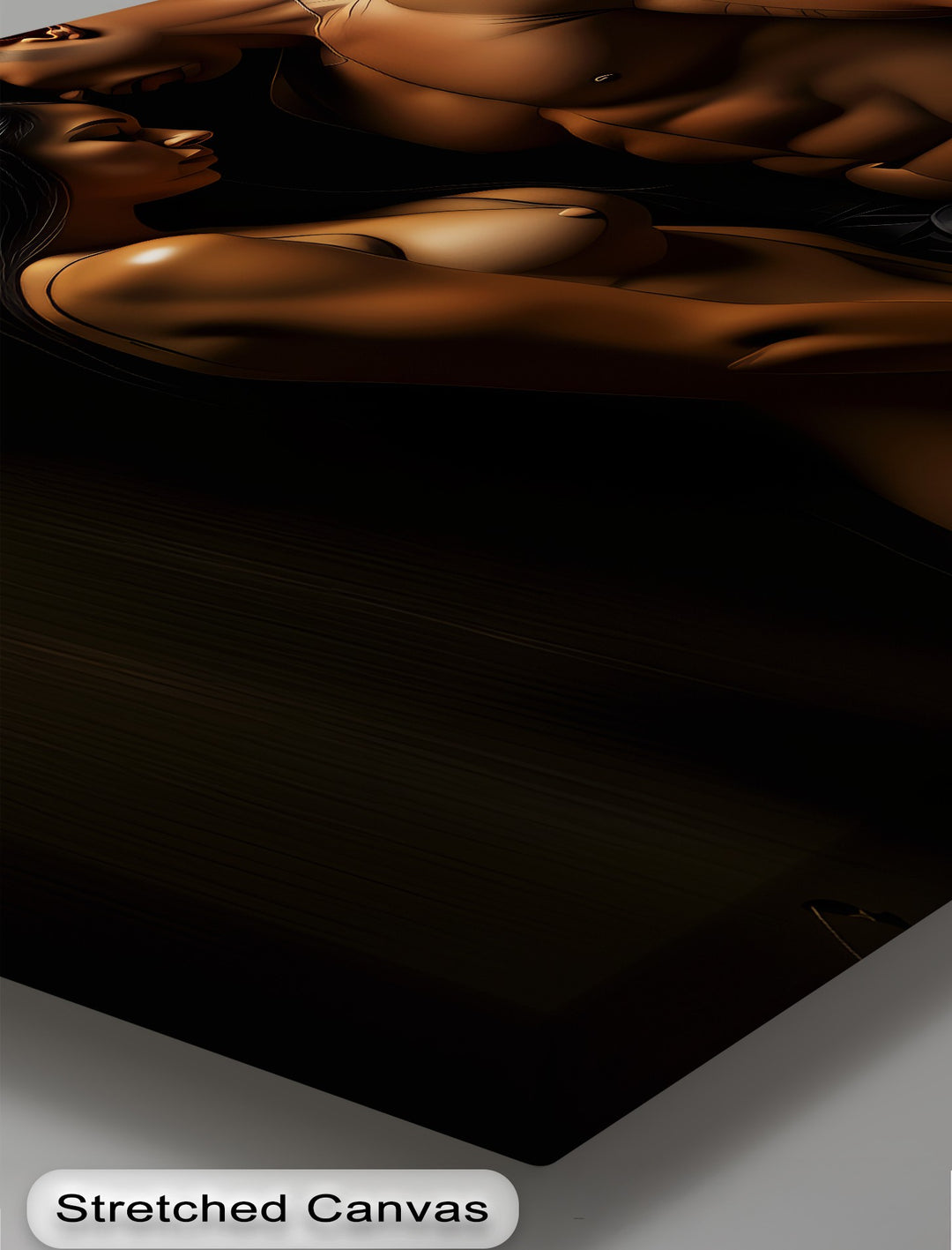 Shadowed Embrace – Nude Canvas Wall Art | Canvas Artwork
