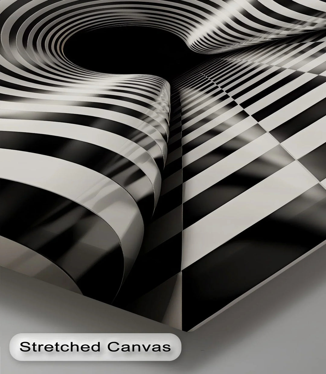 Waves of Infinity – Black & White Canvas Print - MyPhotoStation