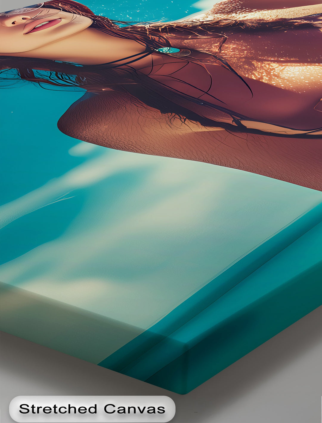 Ocean Desire – Sensual Beach Girl Erotic Canvas Wall Art | Bedroom Wall Art