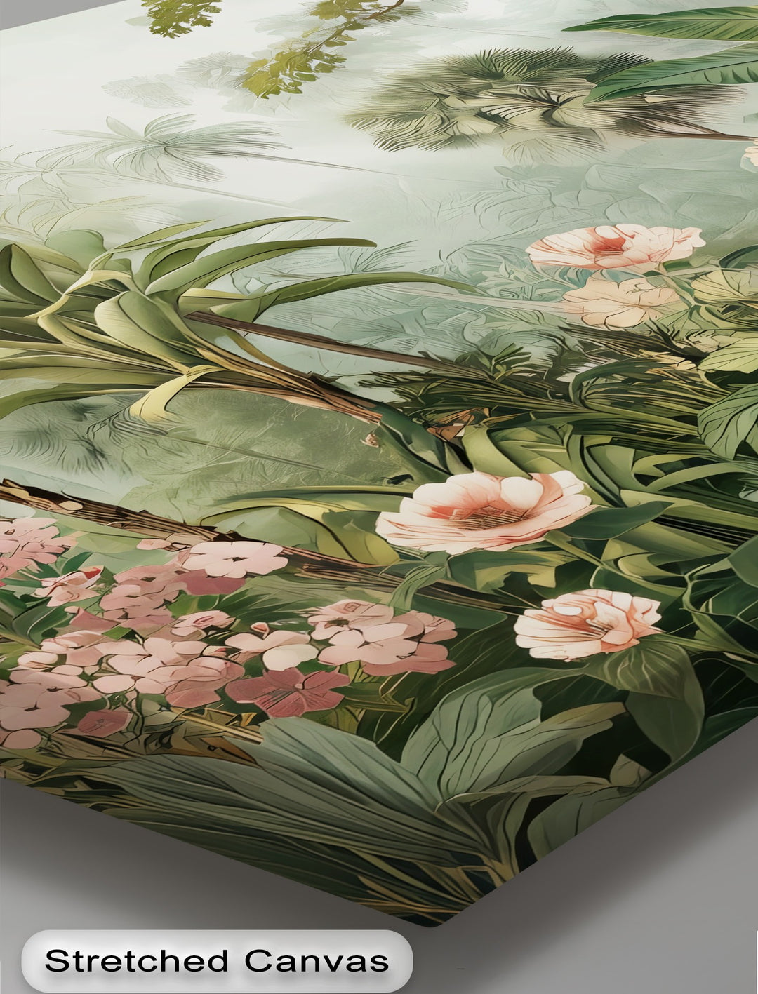 Jungle Botanical Mural - Canvas Wall Art | Framed Art