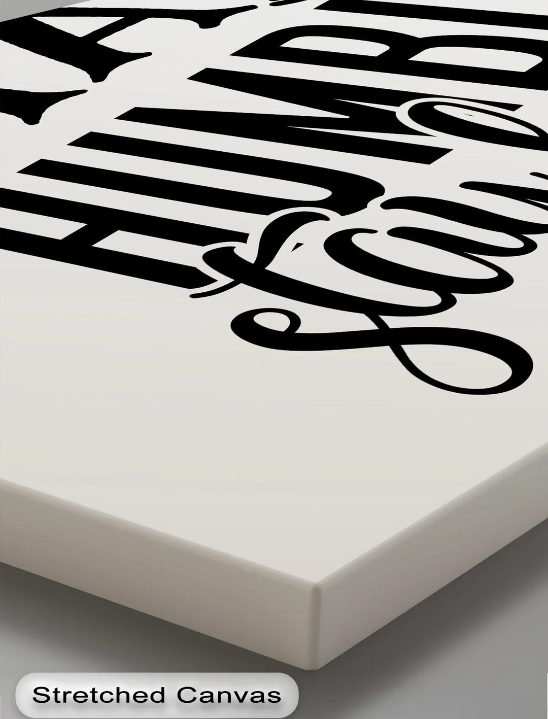 Stay Humble Stay Hard – Motivational Black & White Canvas Print