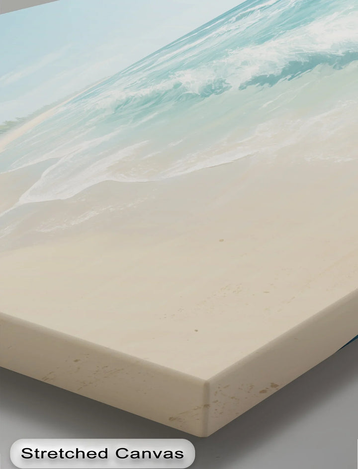 Tropical Calm – Palm Beach Ocean Horizon Canvas Print - MyPhotoStation