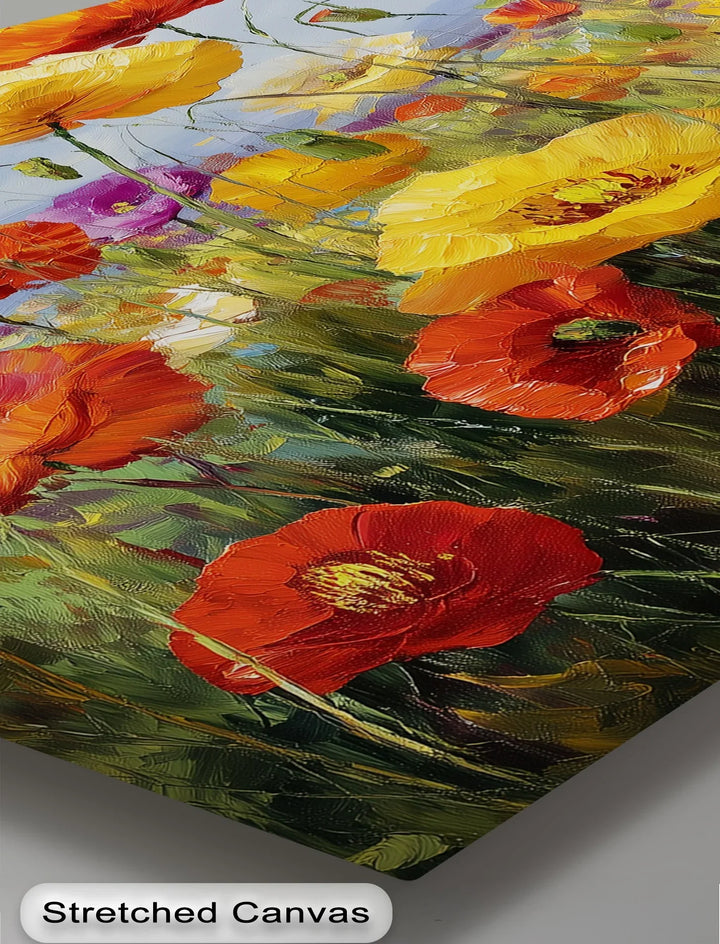 Meadow Melody – Colorful Wildflower Field Canvas Print - MyPhotoStation