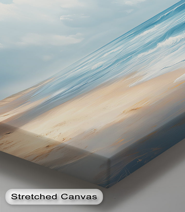 Golden Beach and Blue Ocean - Canvas Wall Art