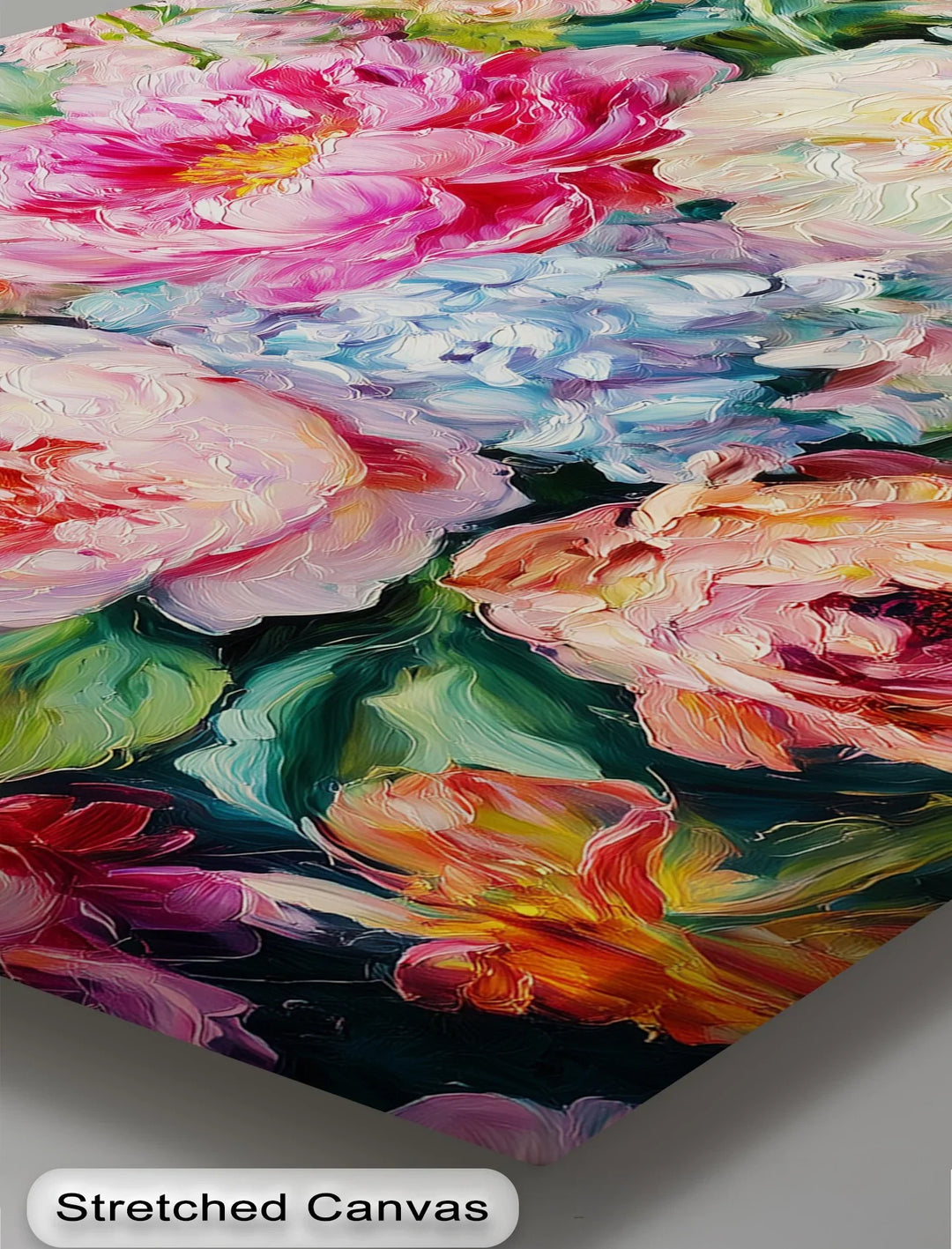 Radiant Bloom Symphony – Vibrant Floral Garden Canvas Print - MyPhotoStation