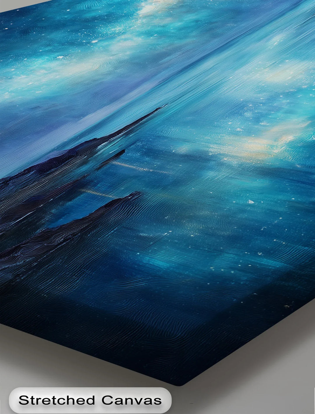 Celestial Coastline – Dreamy Galaxy Sky Reflection Canvas Print - MyPhotoStation