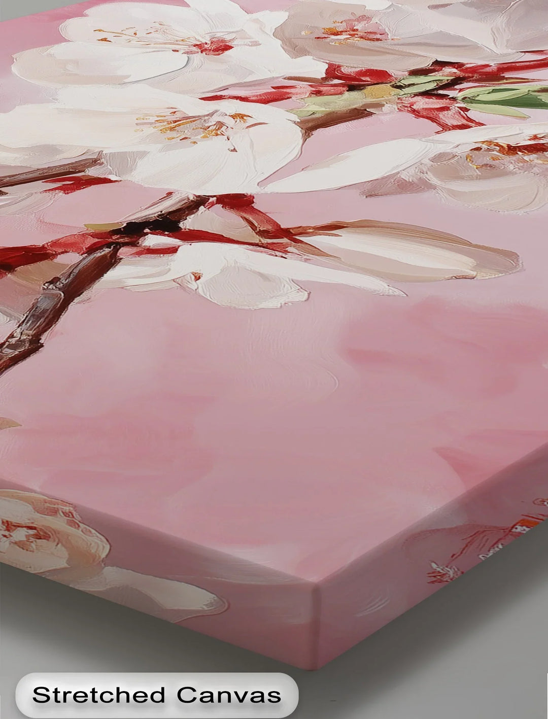 Blossoming Almond Branch – Pink Canvas Print - MyPhotoStation