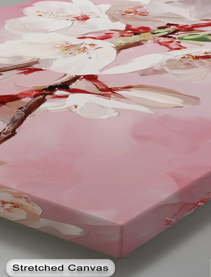 Blossoming Almond Branch – Pink Canvas Print - MyPhotoStation