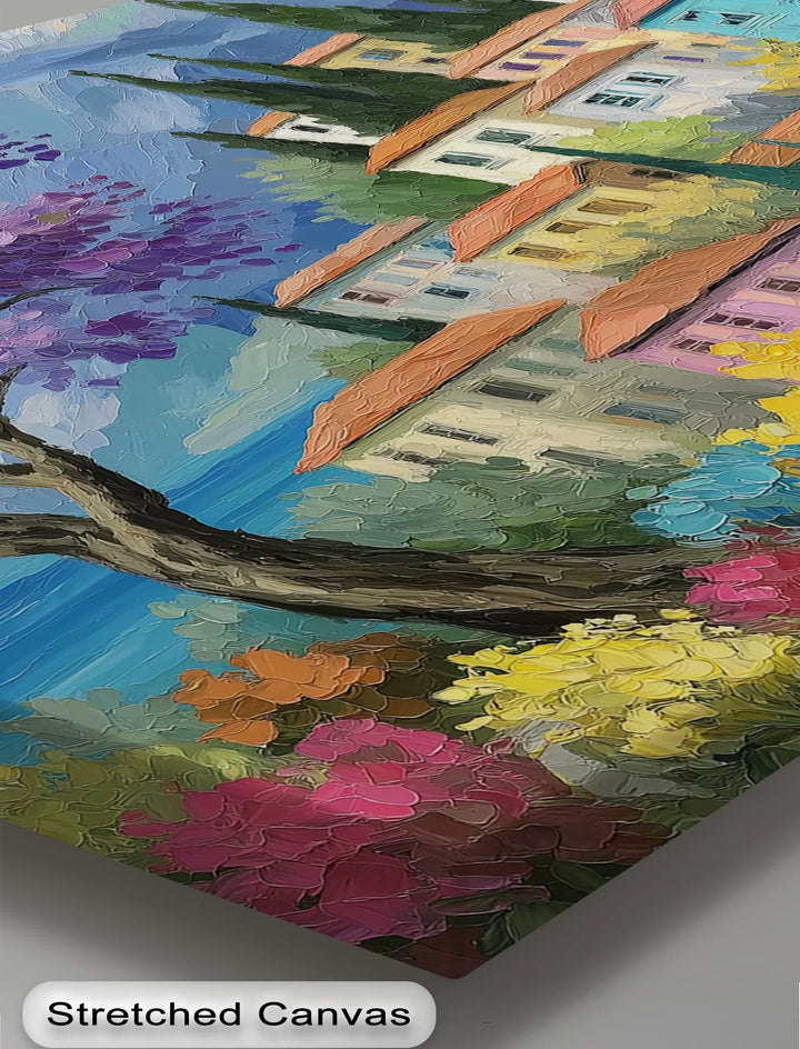 Purple Blossom Village – Canvas Print - MyPhotoStation