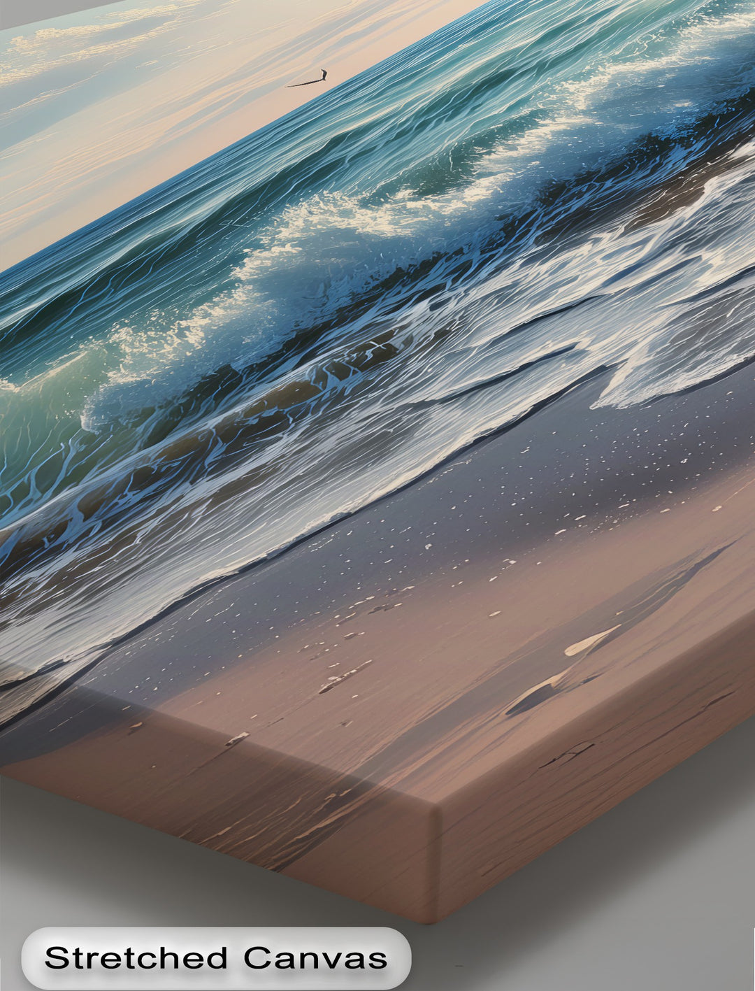 Tranquil Horizon – Ocean Sunset Waves Canvas Print