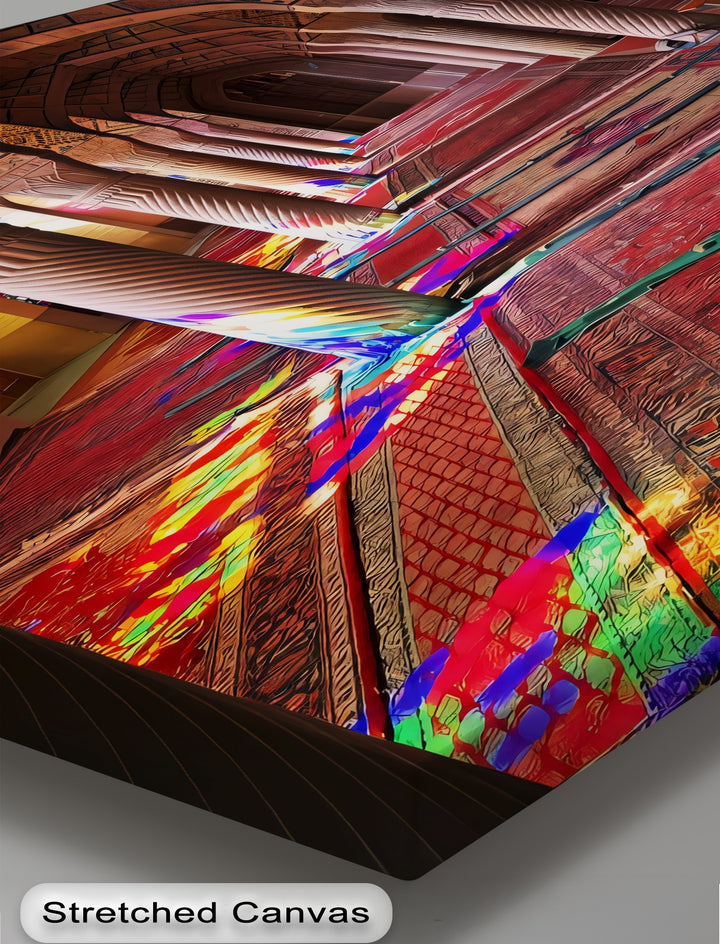 Radiant Stained Glass Serenity – Persian Canvas Print