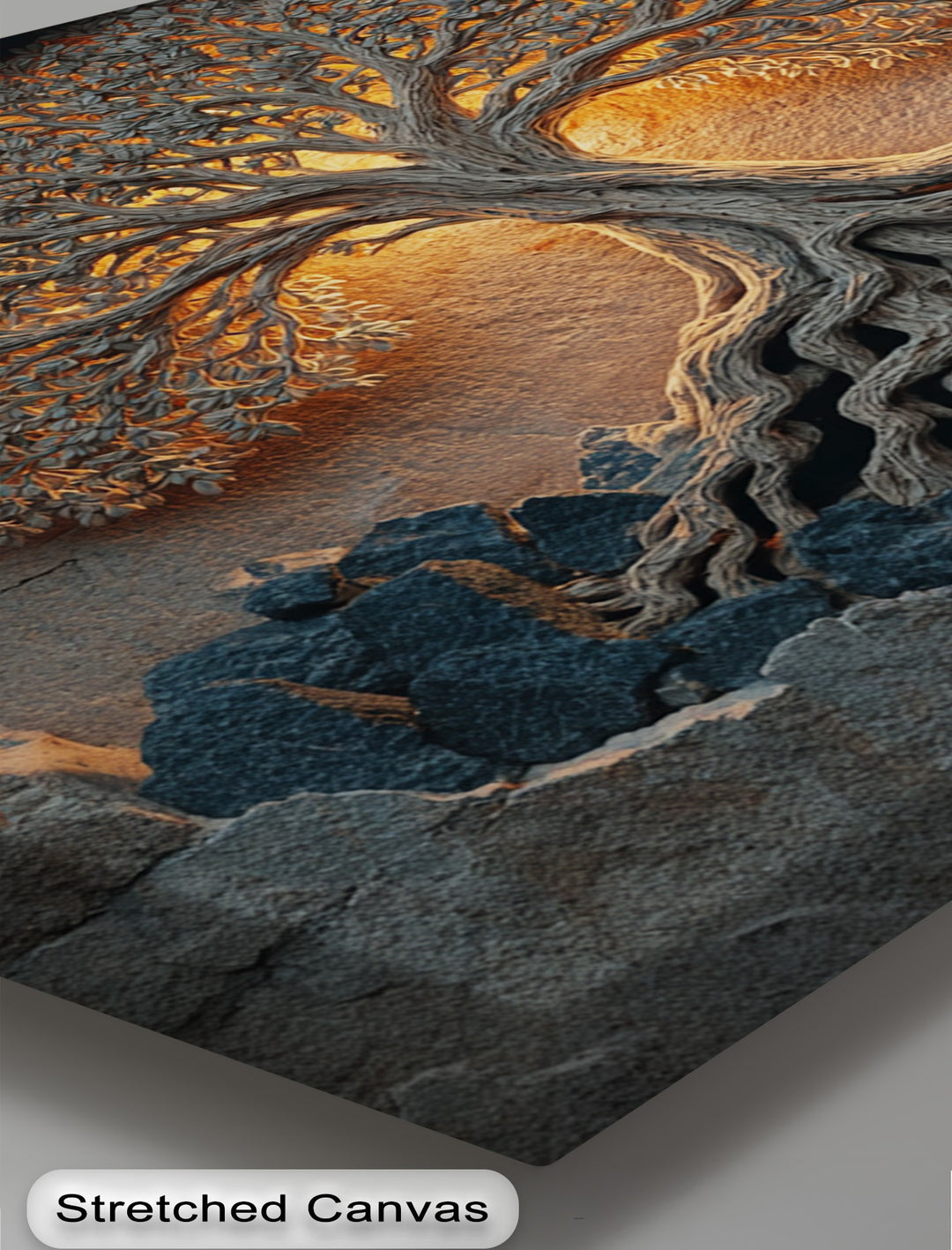 Küstenweg bei Sonnenuntergang – Mittelmeerküste Leinwandbilder | Leinwandkunst