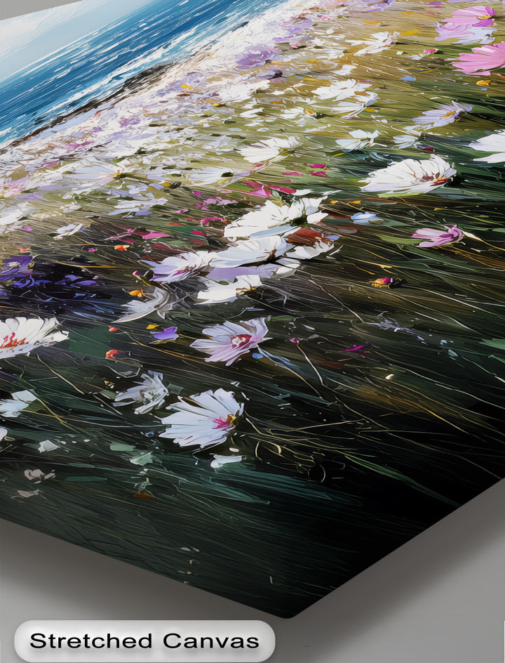 Coastal Bloom – Seaside Wildflower Canvas Print