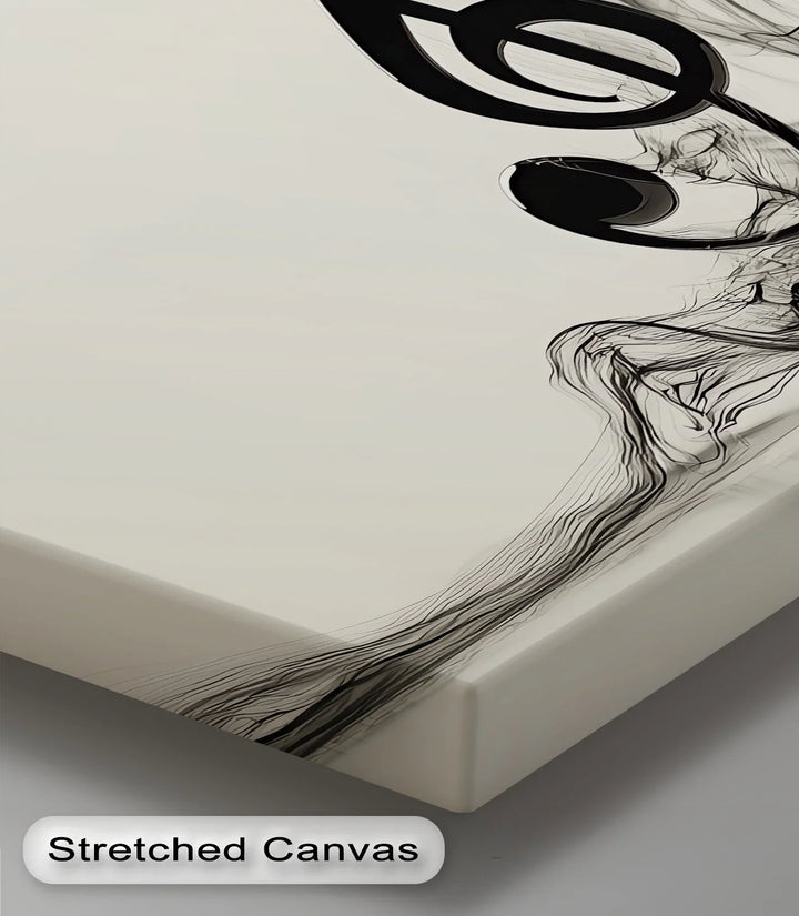 Melodic Smoke Treble Clef – Minimalist Music Canvas Prints - MyPhotoStation