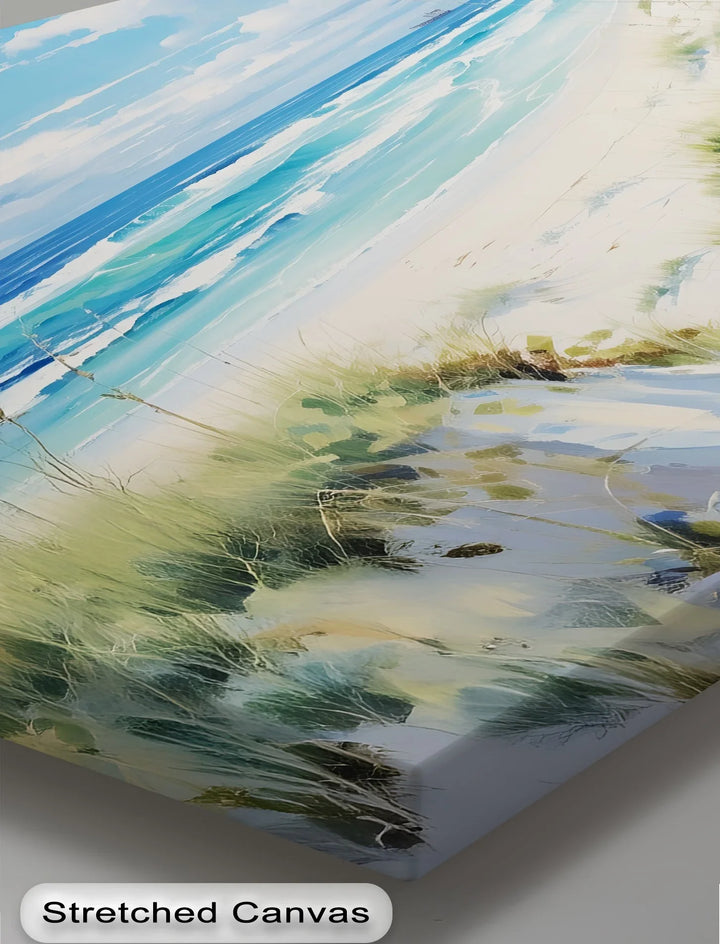 Coastal Calm – Tranquil Seaside Dunes Canvas Print - MyPhotoStation