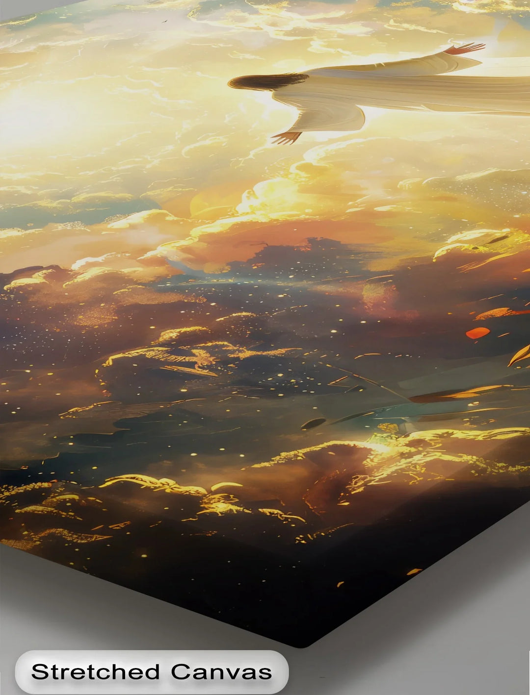Heavenly Ascension – Jesus in Celestial Light Canvas Print