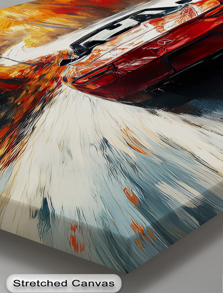 Autumn Roadster in Motion – Car Canvas Print