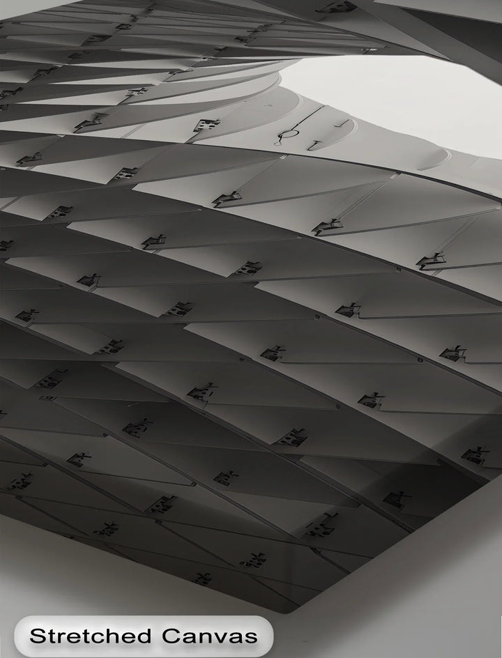 Architectural Geometry – Abstract Structural Canvas Wall Art - MyPhotoStation