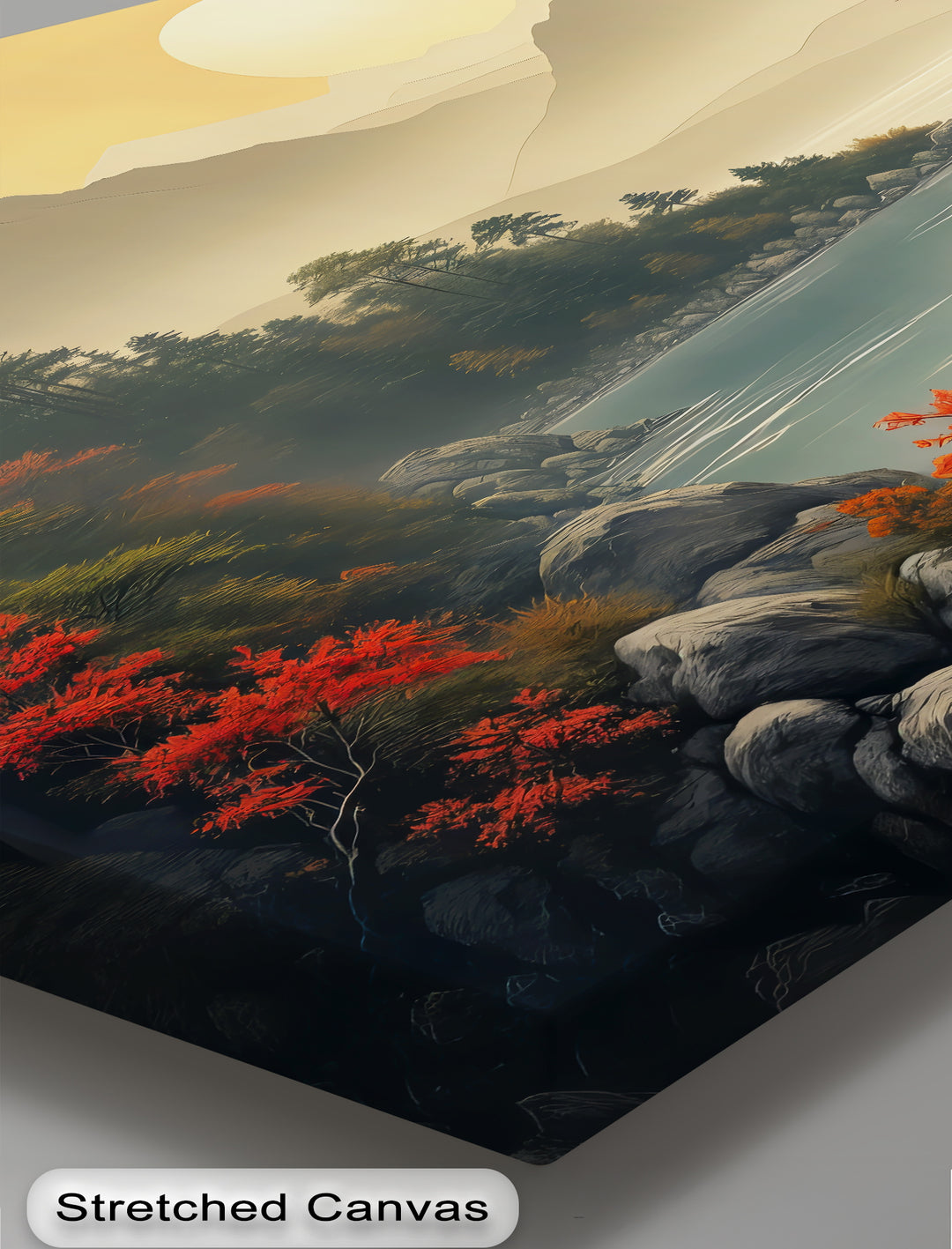 Japanese Mountains – Landscape Canvas Wall Art | Framed Wall Art