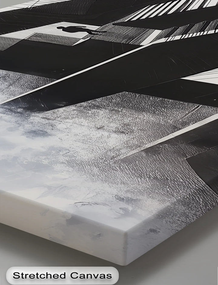 Shadow Stairs – architectural wall art with surreal stair design.


