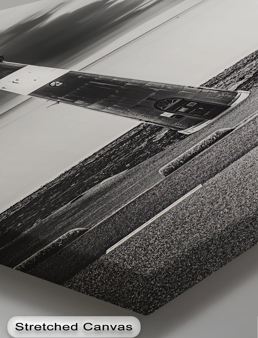Solitary Beacon – Black and White Lighthouse Canvas Print - MyPhotoStation