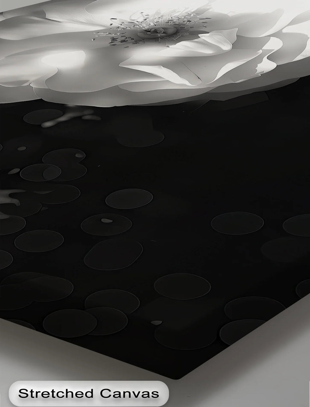 Timeless Bloom – stylish floral wall art in grayscale tones.

