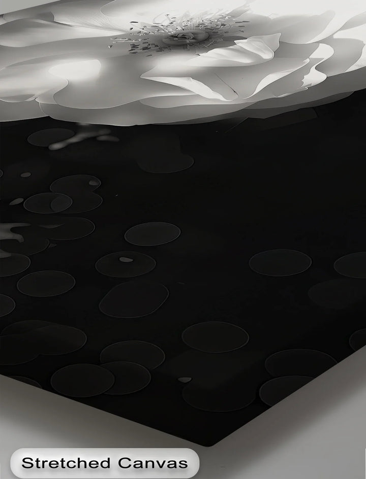 Timeless Bloom – stylish floral wall art in grayscale tones.

