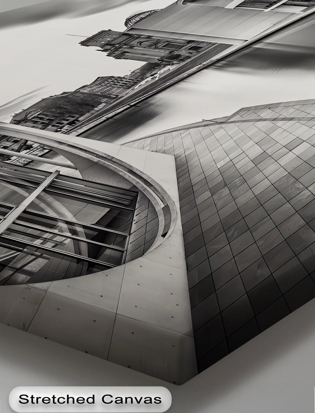 Modern Berlin Architecture – Black and White Canvas Print - MyPhotoStation