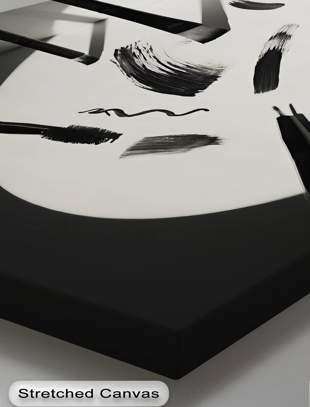 Studio Still Life – contemporary brush and shadow artwork.

