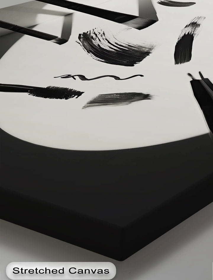 Studio Still Life – contemporary brush and shadow artwork.

