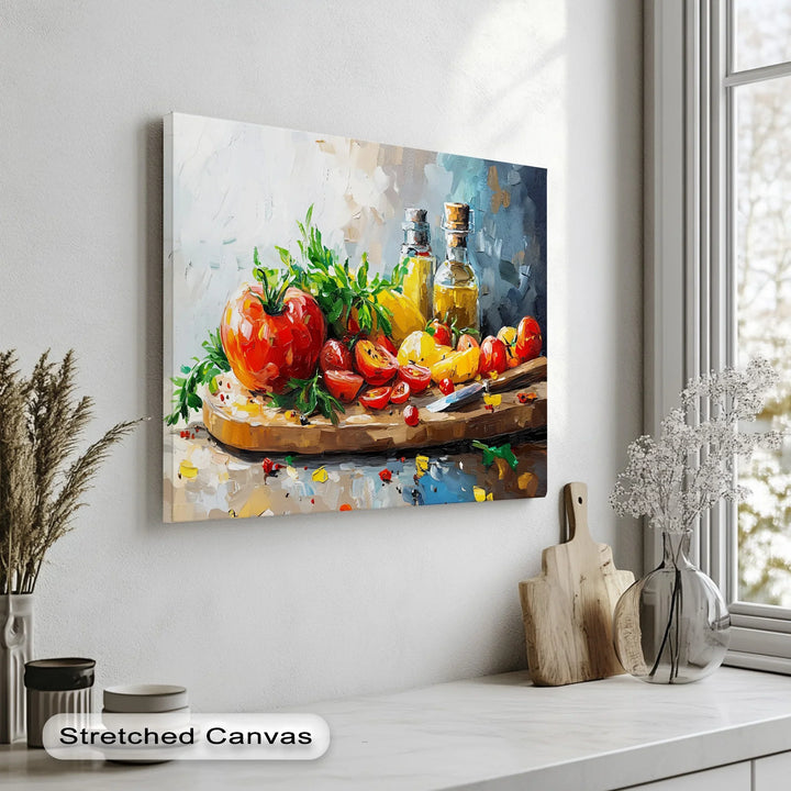 Heirloom Harvest – Tomato & Olive Oil Kitchen Canvas Prints - MyPhotoStation