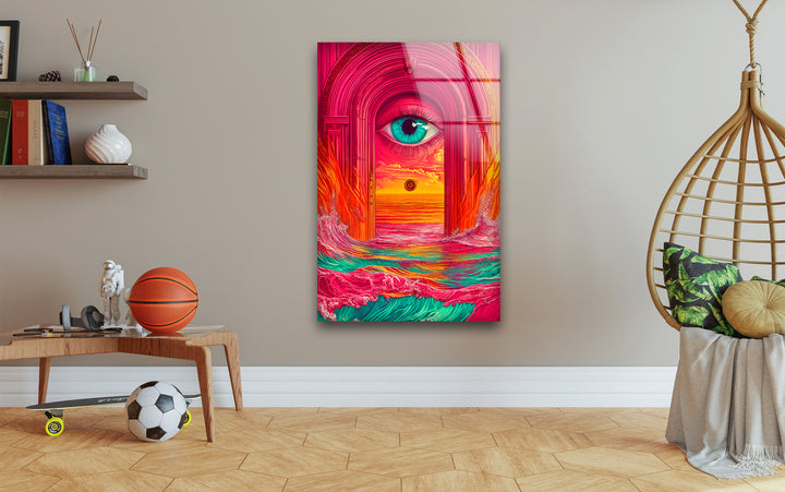 Ethereal Gaze: A Hypnotic Blend of Color and Imagination
