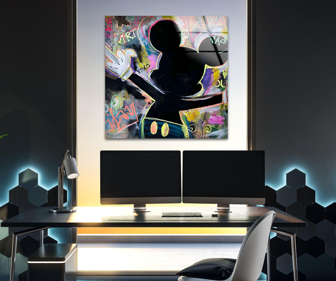Sweet Expression Glass Wall Art picture on glass wall art, photos printed on glass

