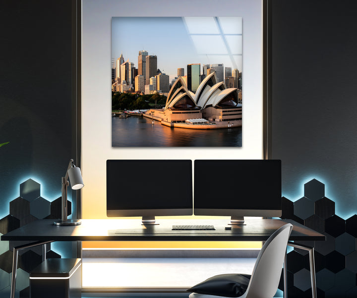 Glaswandkunst des Sydney Opera House – Kultiger Blick auf Australiens berühmten Hafen
