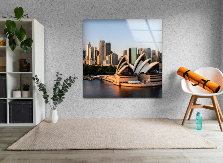 Glaswandkunst des Sydney Opera House – Kultiger Blick auf Australiens berühmten Hafen
