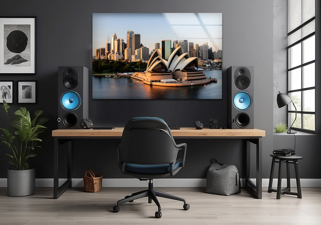Glaswandkunst des Sydney Opera House – Kultiger Blick auf Australiens berühmten Hafen