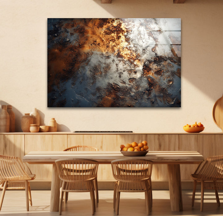 Industrial Rust Texture Wall Art – Modern Abstract Metal Decor