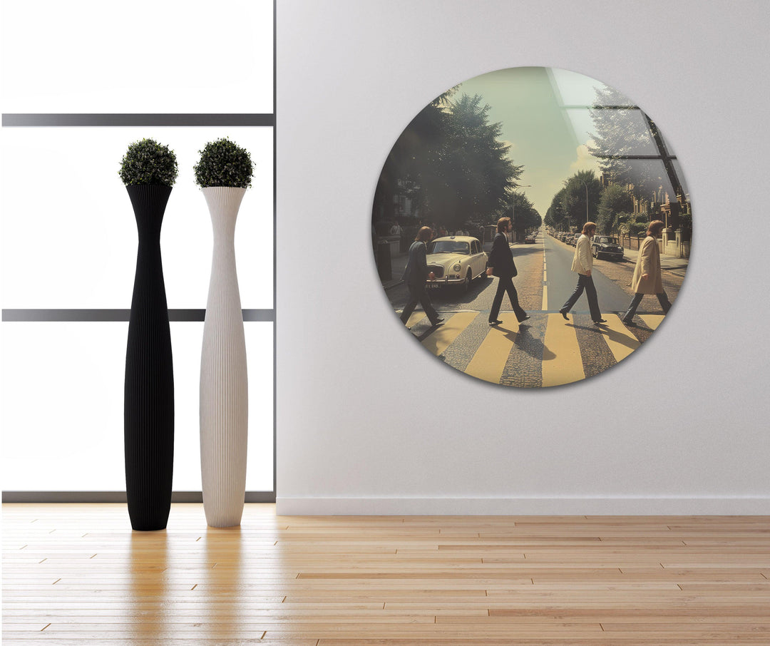 The Beatles Glass Art Painting & Cool Home Decor