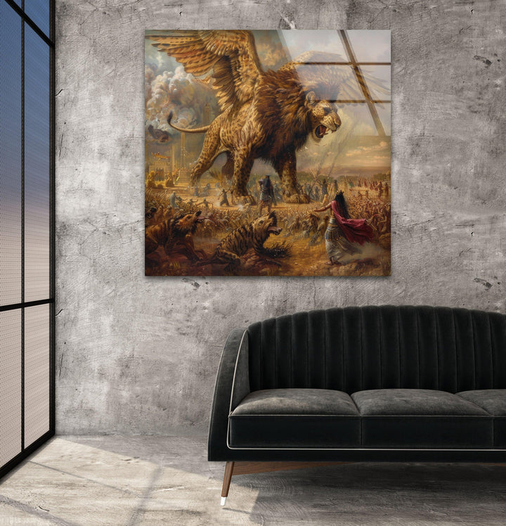 The Epic of Gilgamesh Glass Wall Art Glass Printing Wall Art, Print photos on glass
