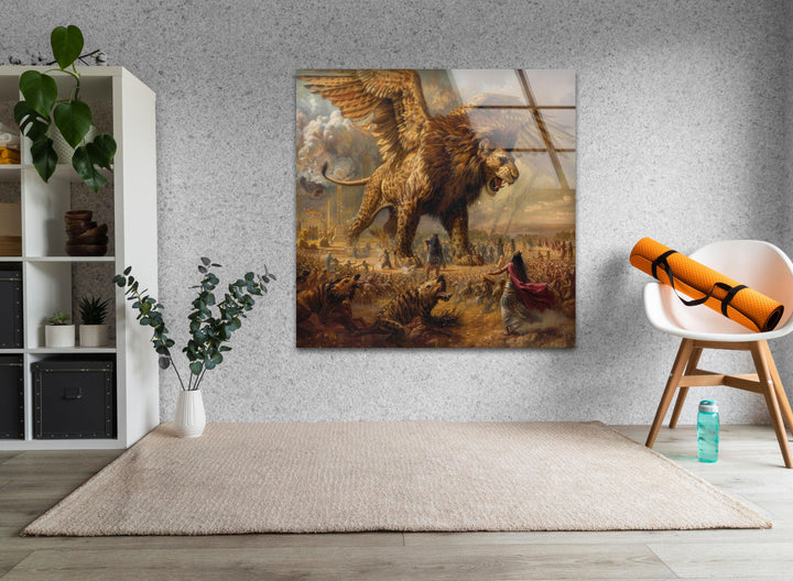 The Epic of Gilgamesh Glass Wall Art large glass photo prints, glass wall photos

